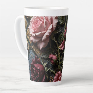 Luxury Floral Decorative Latte Mug