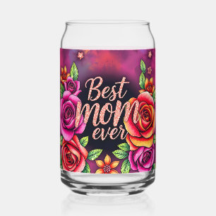 Luxury Floral Modern Gift Collection Can Glass