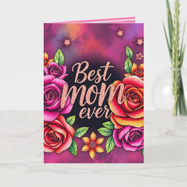 Luxury Floral Modern Gift Collection Card (Front)