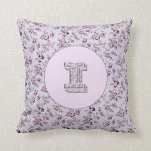 Luxury Flowers Monogram I Cushion