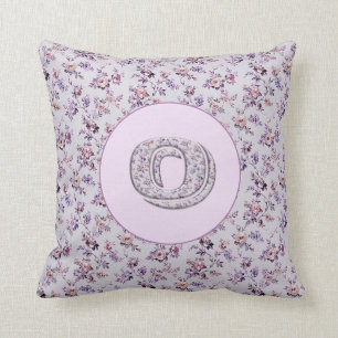 Luxury Flowers Monogram O Cushion
