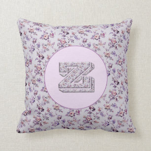 Luxury Flowers Monogram Z Cushion