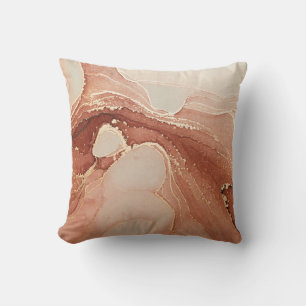 Luxury Fluid Art: Marble-Ink Fusion Cushion