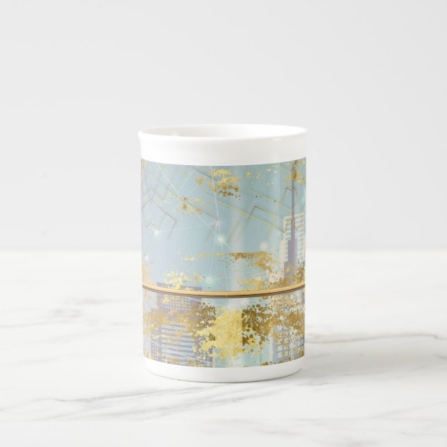 Luxury Foil Easter Card Bone China Mug (Front)