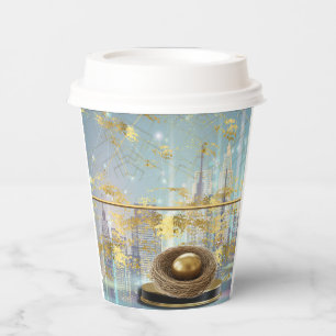 Luxury Foil Easter Card Poster Paper Cups