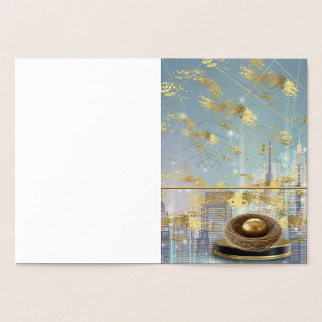  Luxury Foil Easter Invitation Card (Inside)