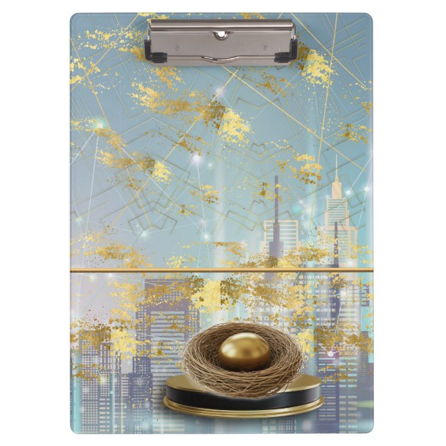  Luxury Foil Easter Invitation Card Clipboard (Front)