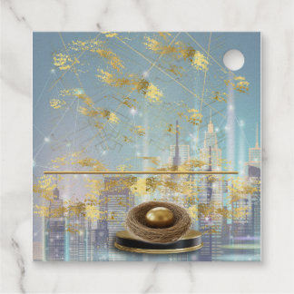 Luxury Foil Easter Invitation Card Favour Tags