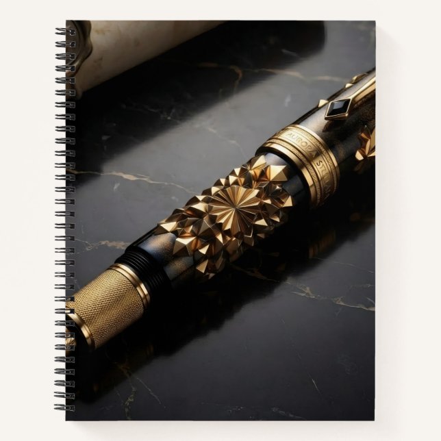 Luxury Fountain Pen Art Notebook (Front)