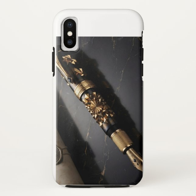 Luxury Fountain Pen Art Phone Case (Back)