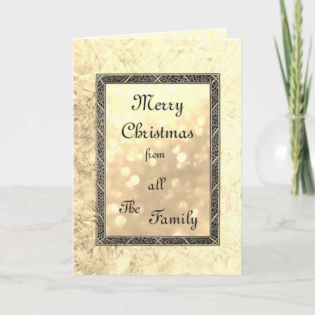 Luxury from all the Family Christmas Holiday Card (Front)