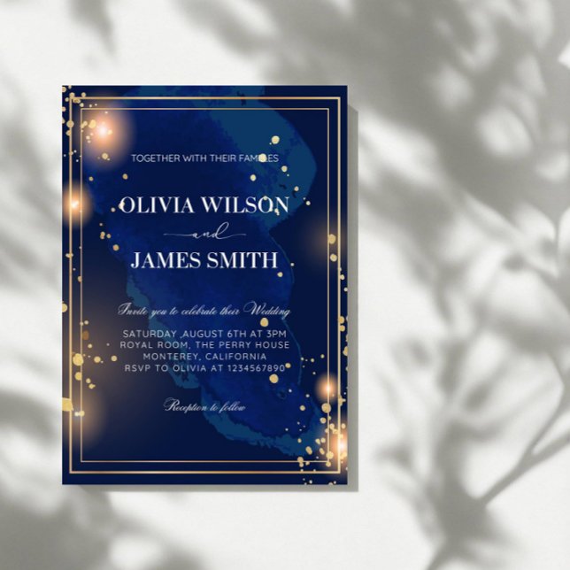 Luxury Galaxy Wedding-Celestial Starry Night Party Invitation (Creator Uploaded)