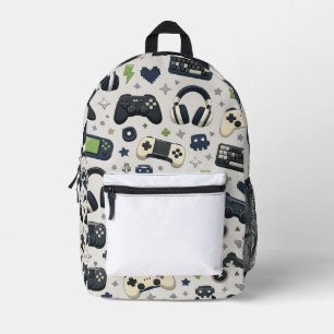 Luxury Gamer Kids Backpack Pattern