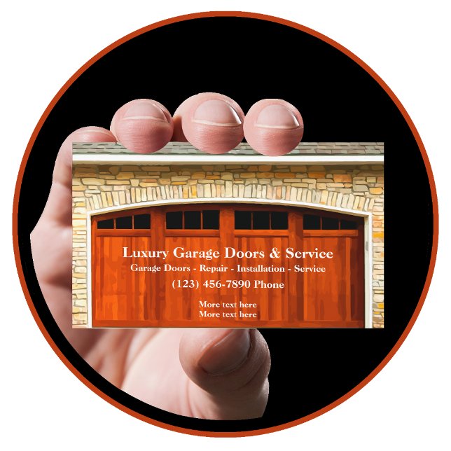 Luxury Garage Door Sales And Service Business Card (Creator Uploaded)