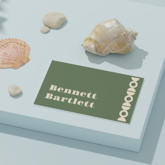 Luxury Geometric Business Card with Custom Name 