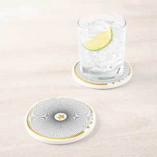 Luxury Geometric Gold Coaster
