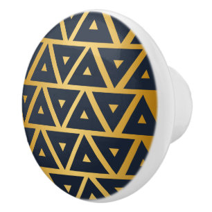 Luxury Geometric pattern Ceramic Knob