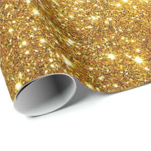 Luxury Gift Popular Gold Glitter Wrapping Paper