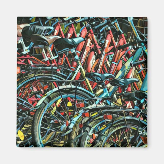 Luxury gifts for cyclists magnet (Front)