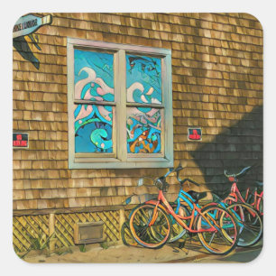 Luxury gifts for cyclists square sticker