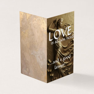 Luxury Gilded Zenith Lawyer Book Fold Business Card
