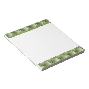 Luxury Glam Girly Sage Green Faux Velvet  Notepad