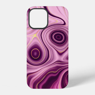 Luxury Glam Light Purple Colourful Abstract Patter iPhone 12 Case