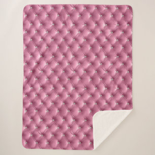 Luxury Glam Soft Pink Faux Velvet Sherpa Blanket