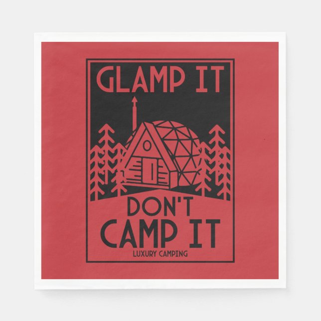 Luxury Glamping Napkin (Front)