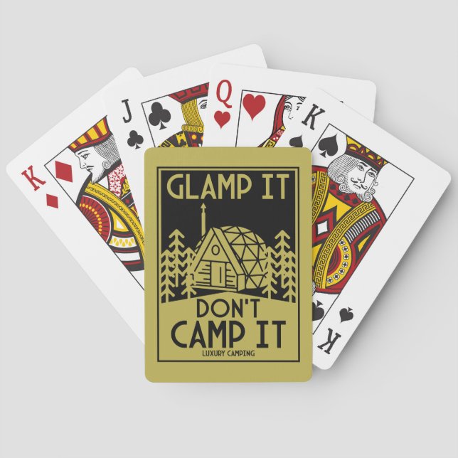 Luxury Glamping Playing Cards (Back)