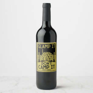Luxury Glamping Wine Label