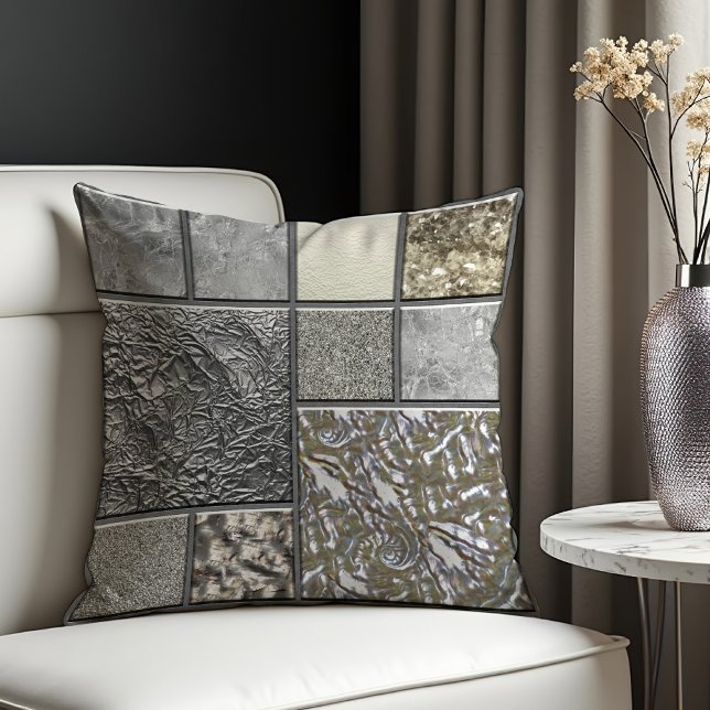 Luxury Glass, Shell & Metal Geometric Cushion (Creator Uploaded)