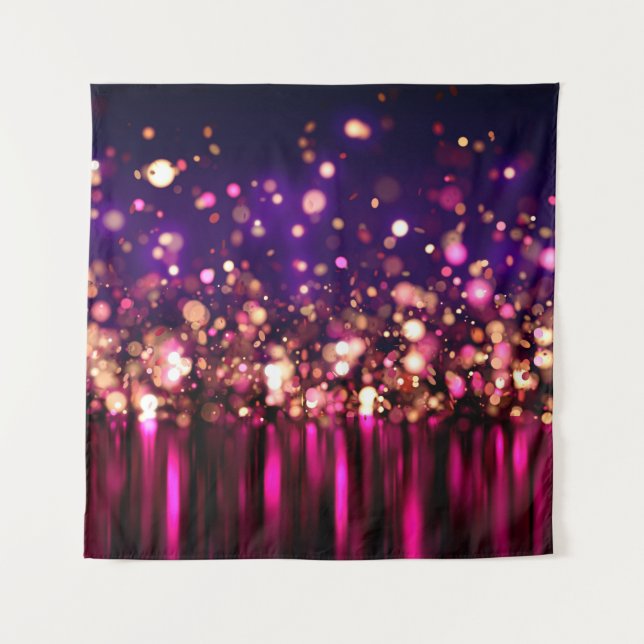 Luxury glitter background with glow. tapestry (Front)