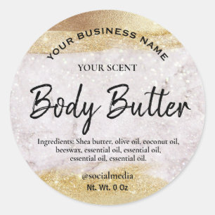 Luxury Glitter Body Butter Labels
