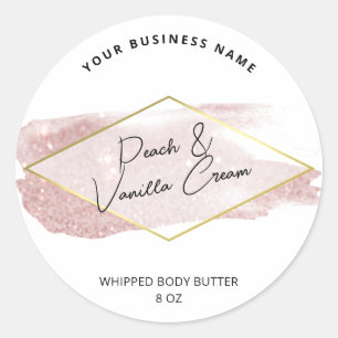 Luxury Glitter Body Butter Product Labels