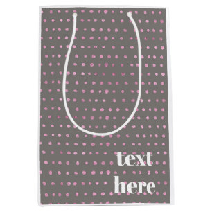Luxury glitter dots medium gift bag