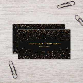 Luxury Glitter Gold Business Card