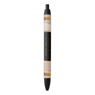 Luxury Glitter Rose Gold Blue Ink Pen