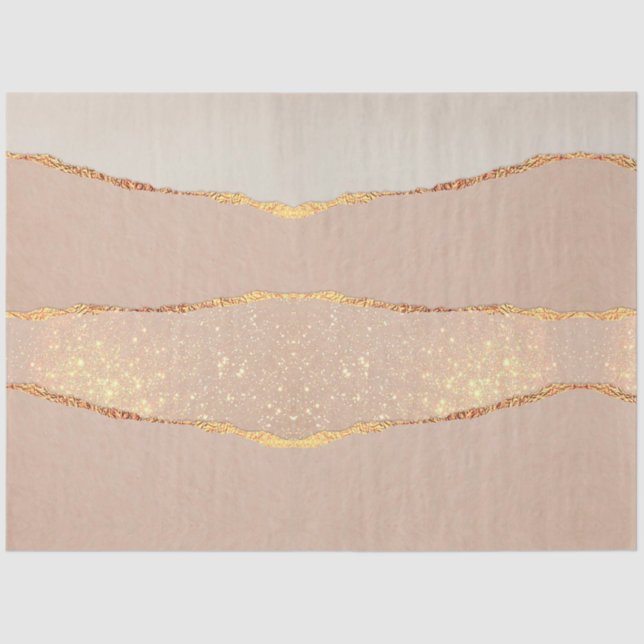 Luxury Glitter Rose Gold Tissue Paper (Front)