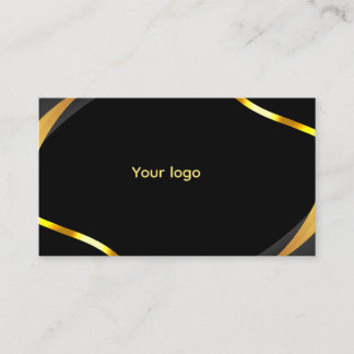 Luxury Gold and Black Business Card Template