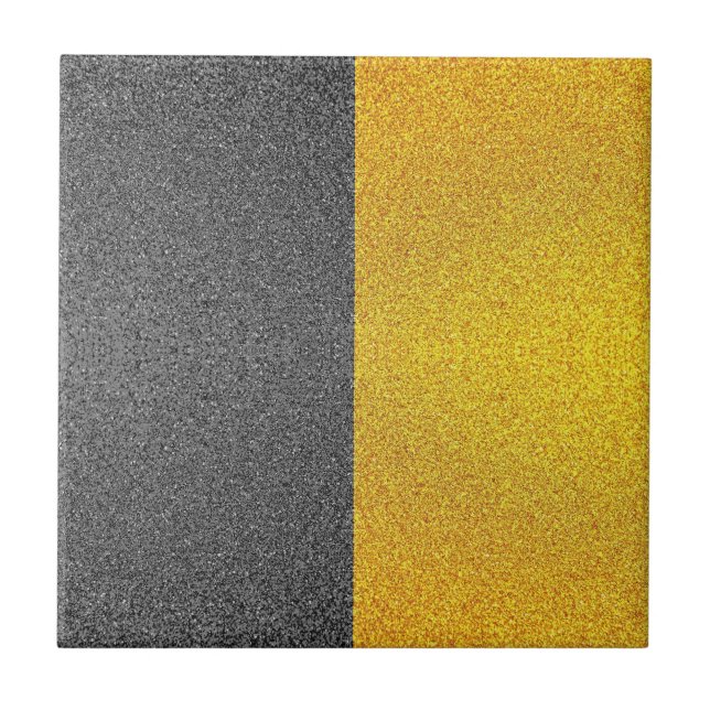 Luxury Gold and Black Ceramic Tiles (Chic Texture) (Front)