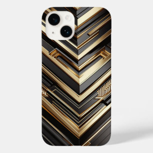 Luxury Gold and Black Geometric Phone Case Modern