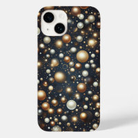 Luxury Gold and Pearl Spheres Sparkling Galaxy Geo