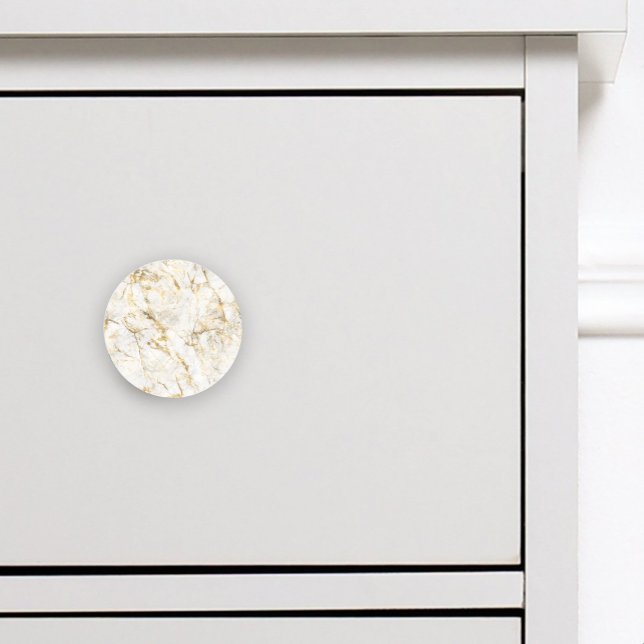 Luxury Gold and White Marble Ceramic Knob (Creator Uploaded)