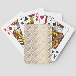 Luxury Gold Arabic Pattern Poker Cards – Elegant 
