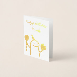 Luxury Gold Birthday Card