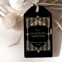 Luxury Gold Black Great Gatsby Roaring 20s Wedding
