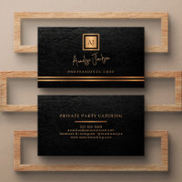 Luxury gold black private chef professional