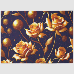 Luxury Gold Boho Rose Modern Collection Tissue Paper