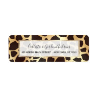 Luxury Gold Brown Giraffe Animal Print Pattern